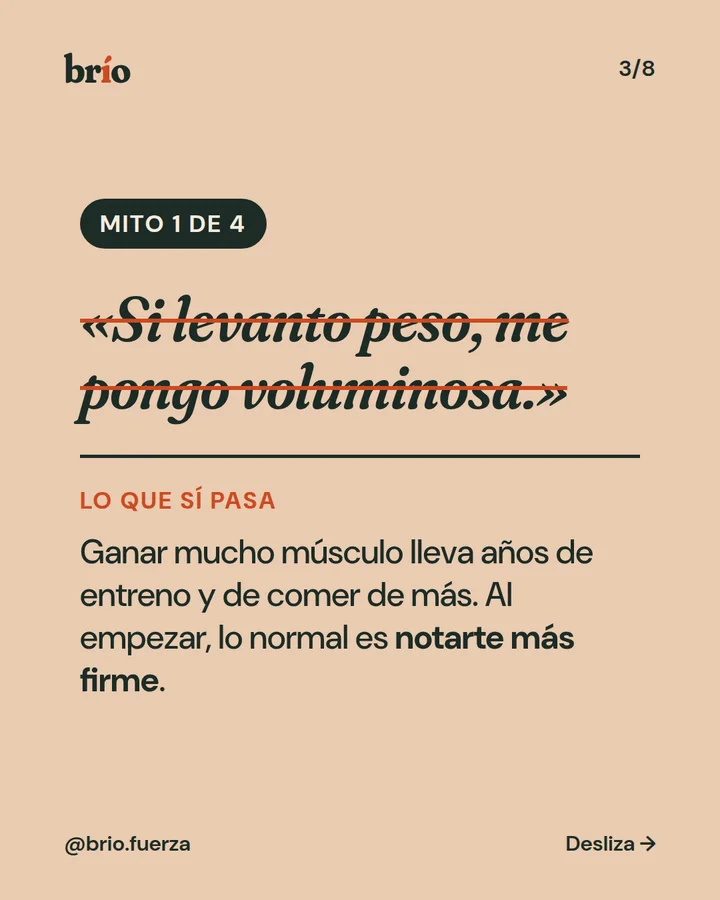 Diapositiva 3 de 8 del carrusel de brío. Mito 1