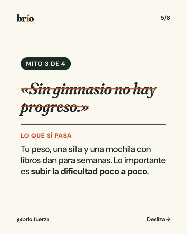 Diapositiva 5 de 8 del carrusel de brío. Mito 3