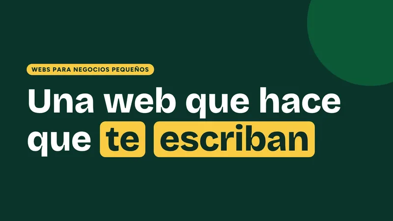 Vídeo sobre webs para negocios