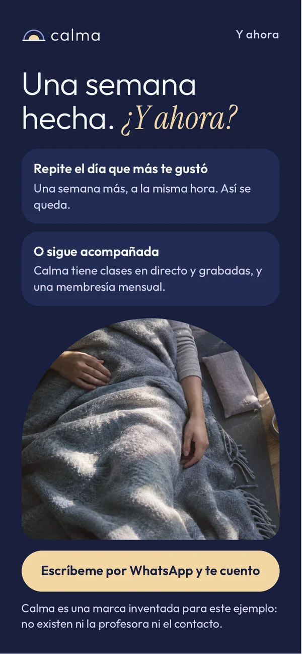 Página 12 de 12. Cierre: una semana hecha y cómo seguir