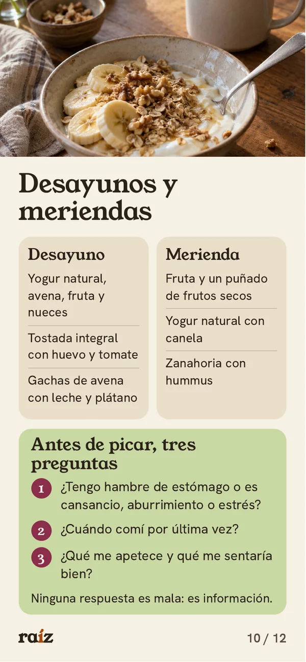 Página 10 de 12 de la guía de Raíz. Desayunos y meriendas