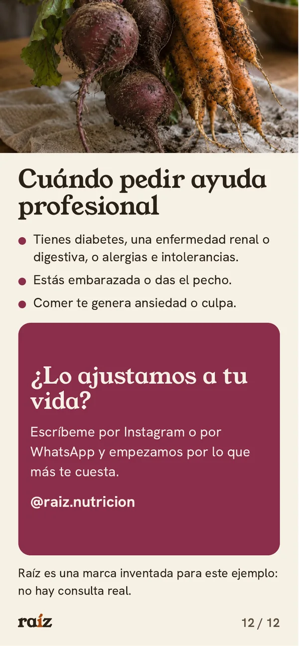 Página 12 de 12 de la guía de Raíz. Cuándo pedir ayuda