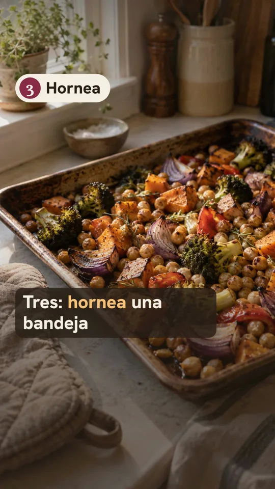 Fotograma del reel de Raíz. Gesto 3: hornea una bandeja