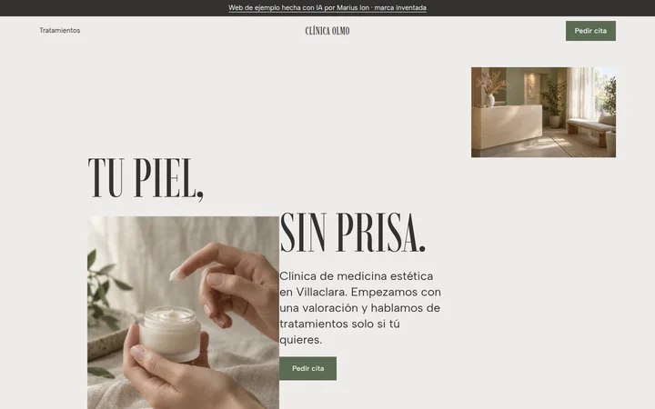 Una web para una clínica estética