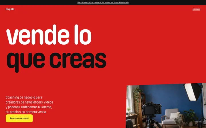 Una web para un coach de creadores